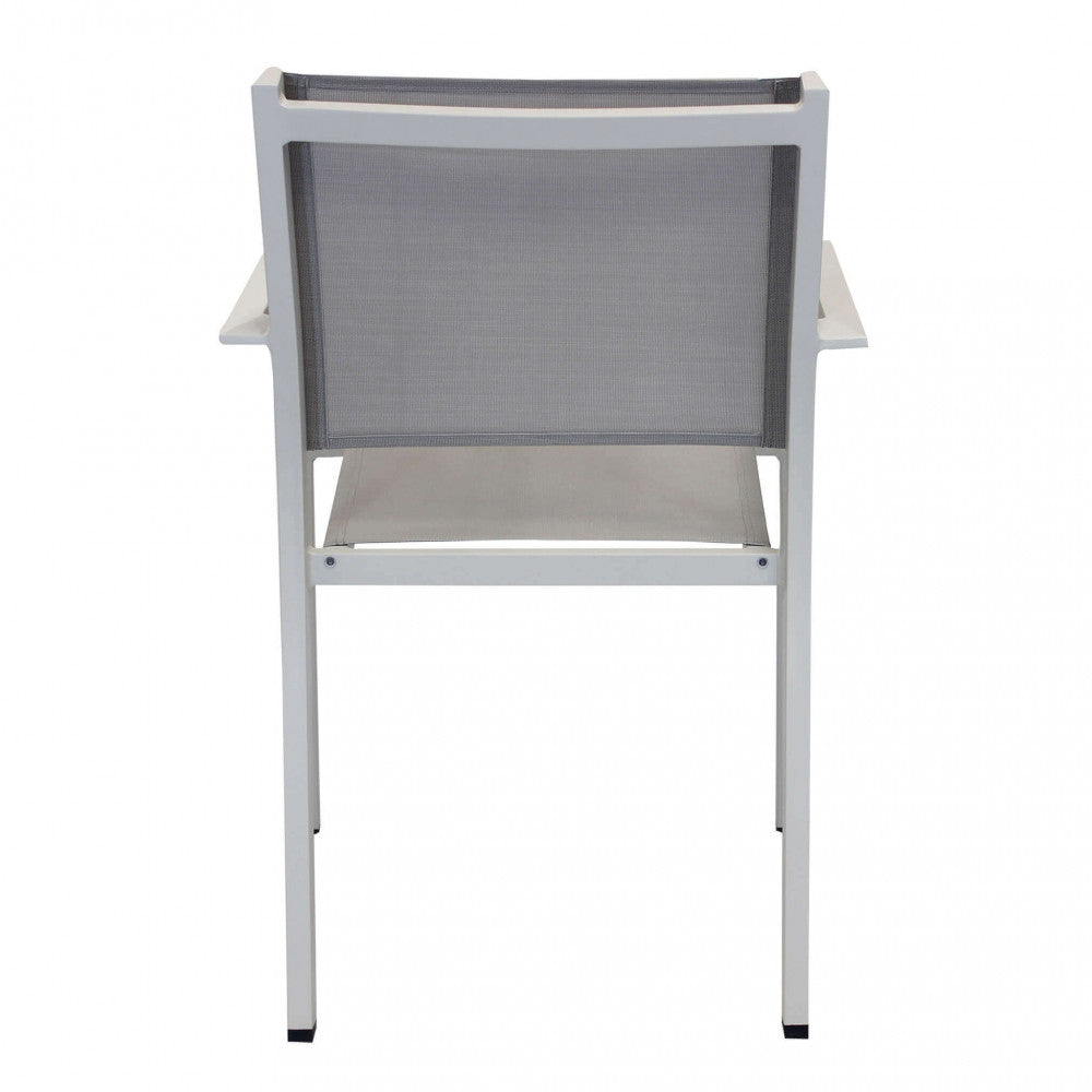 Sedia da Giardino Zante Impilabile 56x60x84 h cm in Textilene Tortora