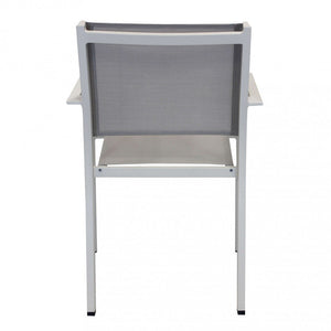 Sedia da Giardino Zante Impilabile 56x60x84 h cm in Textilene Tortora