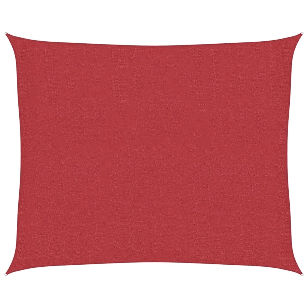 Vela Parasole-Telo Ombra-Vela Ombreggiante 160 g/m2 Rossa 2,5x3 m in HDPE