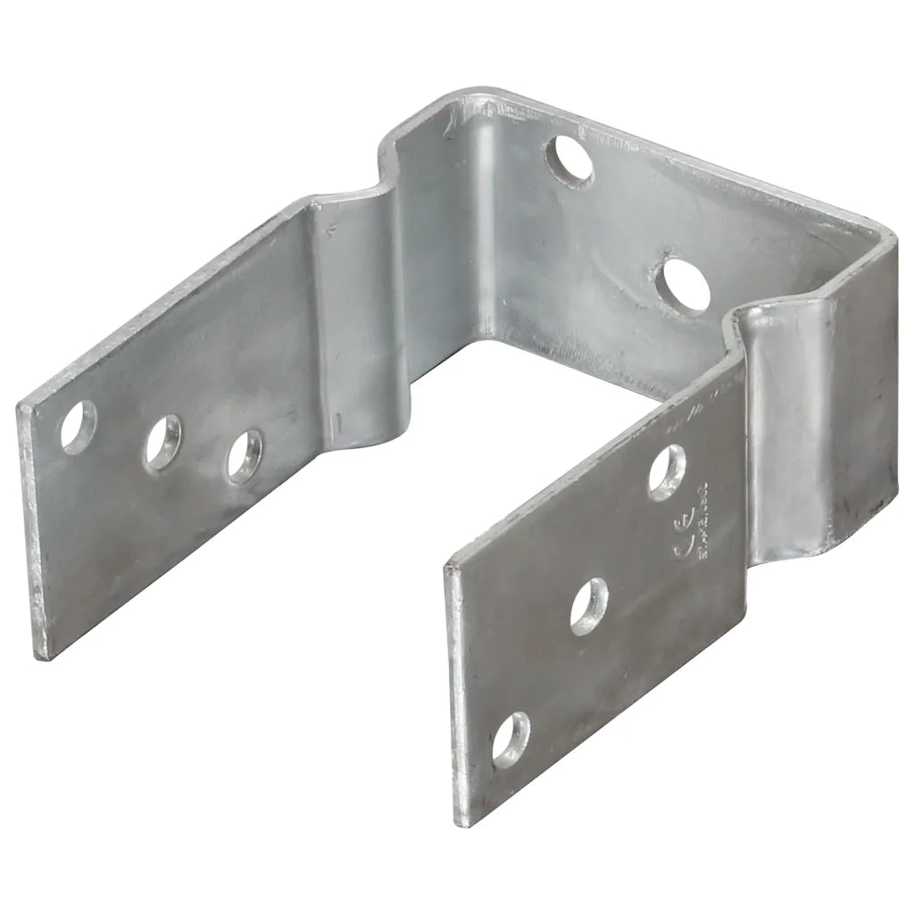 vidaXL Picchetti per Recinzione 6 pz Argento 10x6x15cm Acciaio Zincato