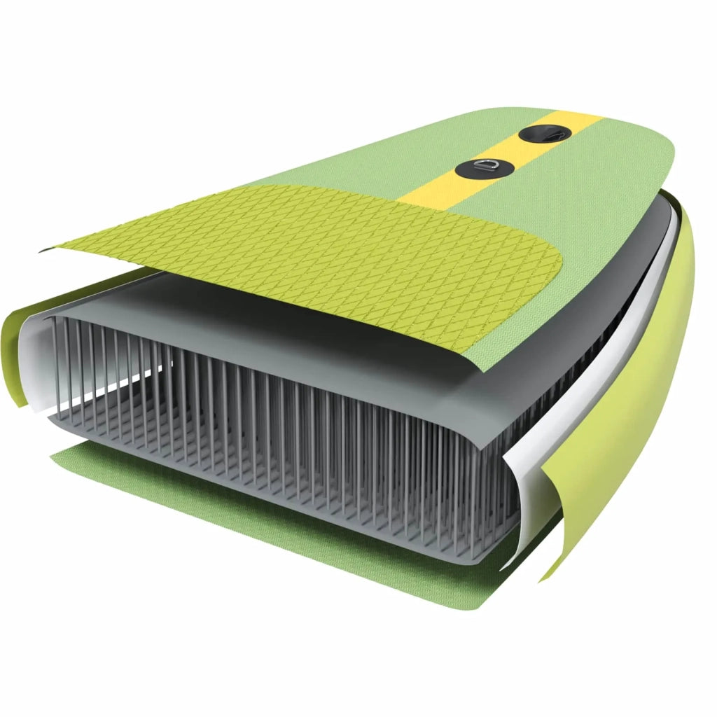 SUP Board con Seggiolino 2-in-1 POSEIDON 335 x 76 x 15 cm Verde 42039130
