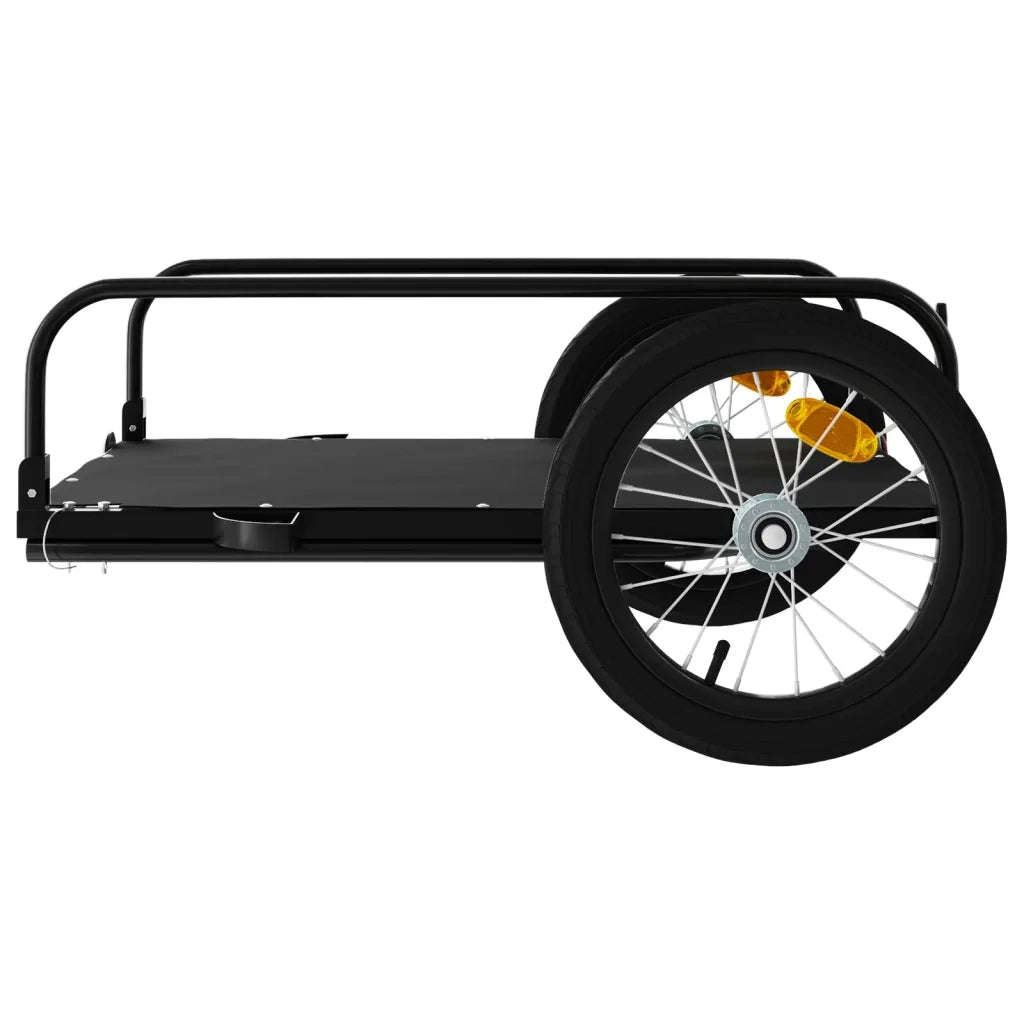 Rimorchio da Bici Nero 126x63x34 cm in Ferro CFW8025986
