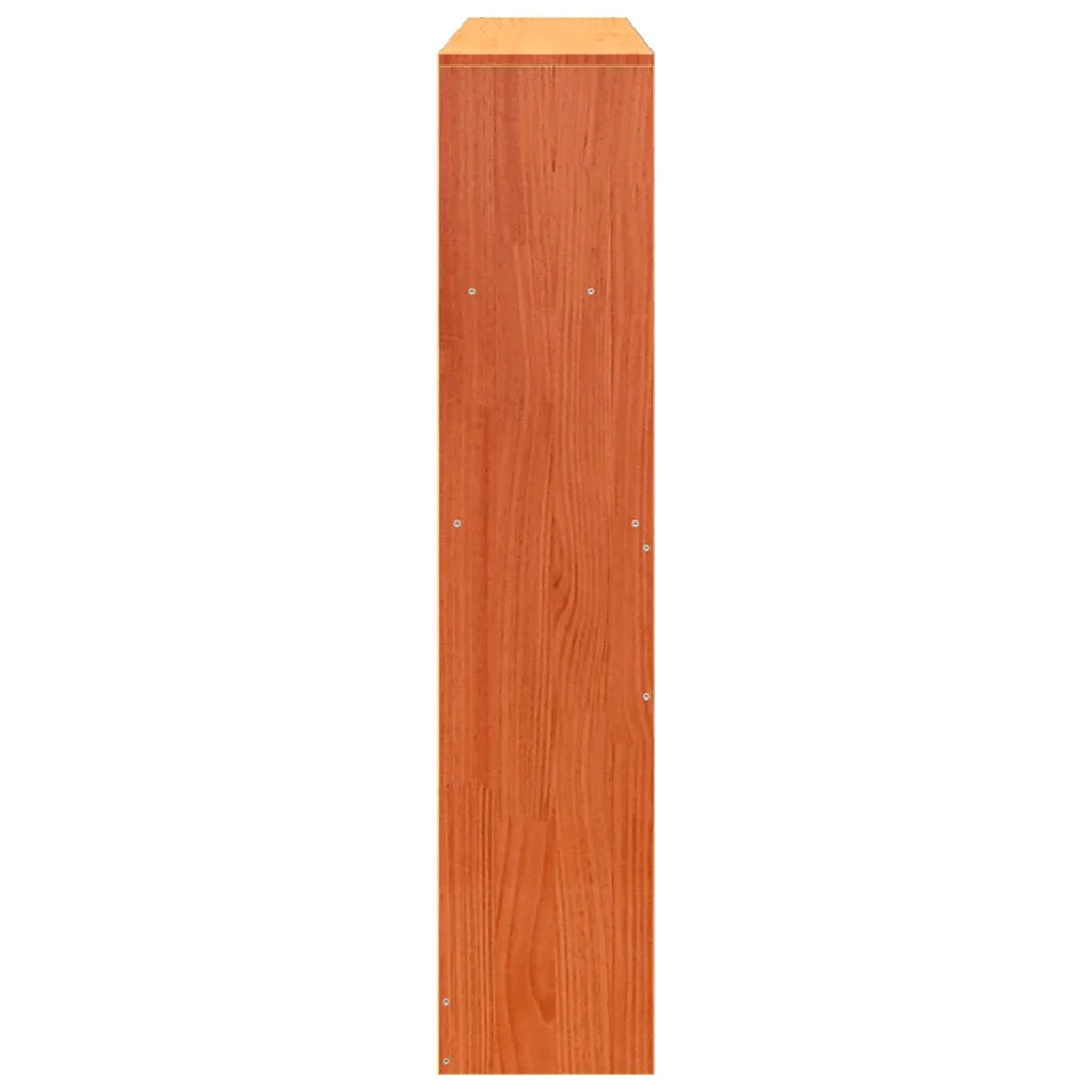 Testiera con Ripiani-Testata contenitore Marrone Cera 135 cm in Legno di Pino 139200