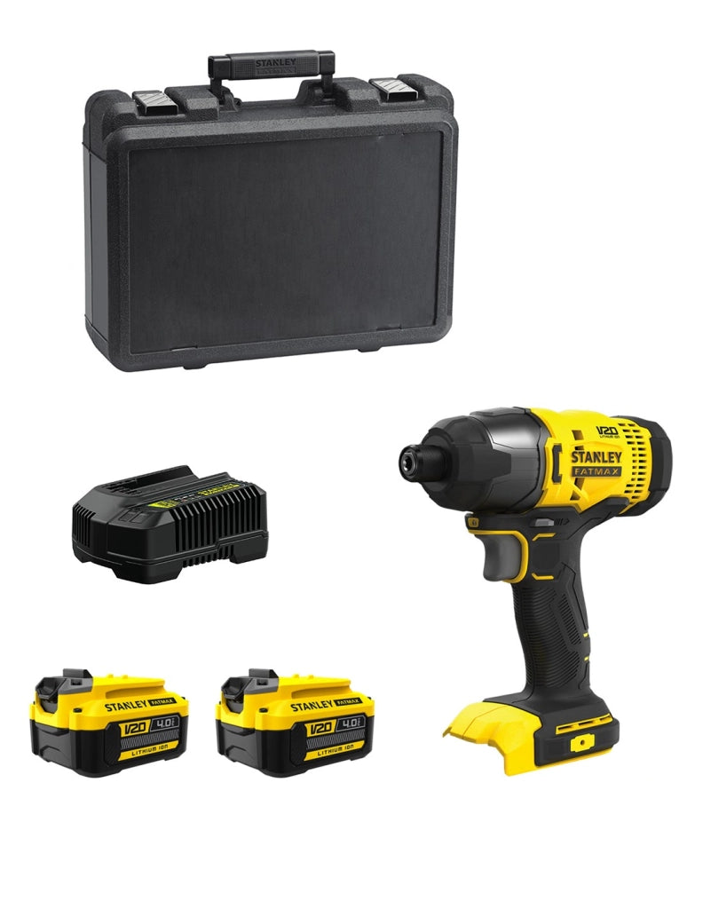 Avvitatore a Impulsi STANLEY FatMax SFMCF800M2K (2 x 4,0 Ah + Caricabatteria + Valigetta)