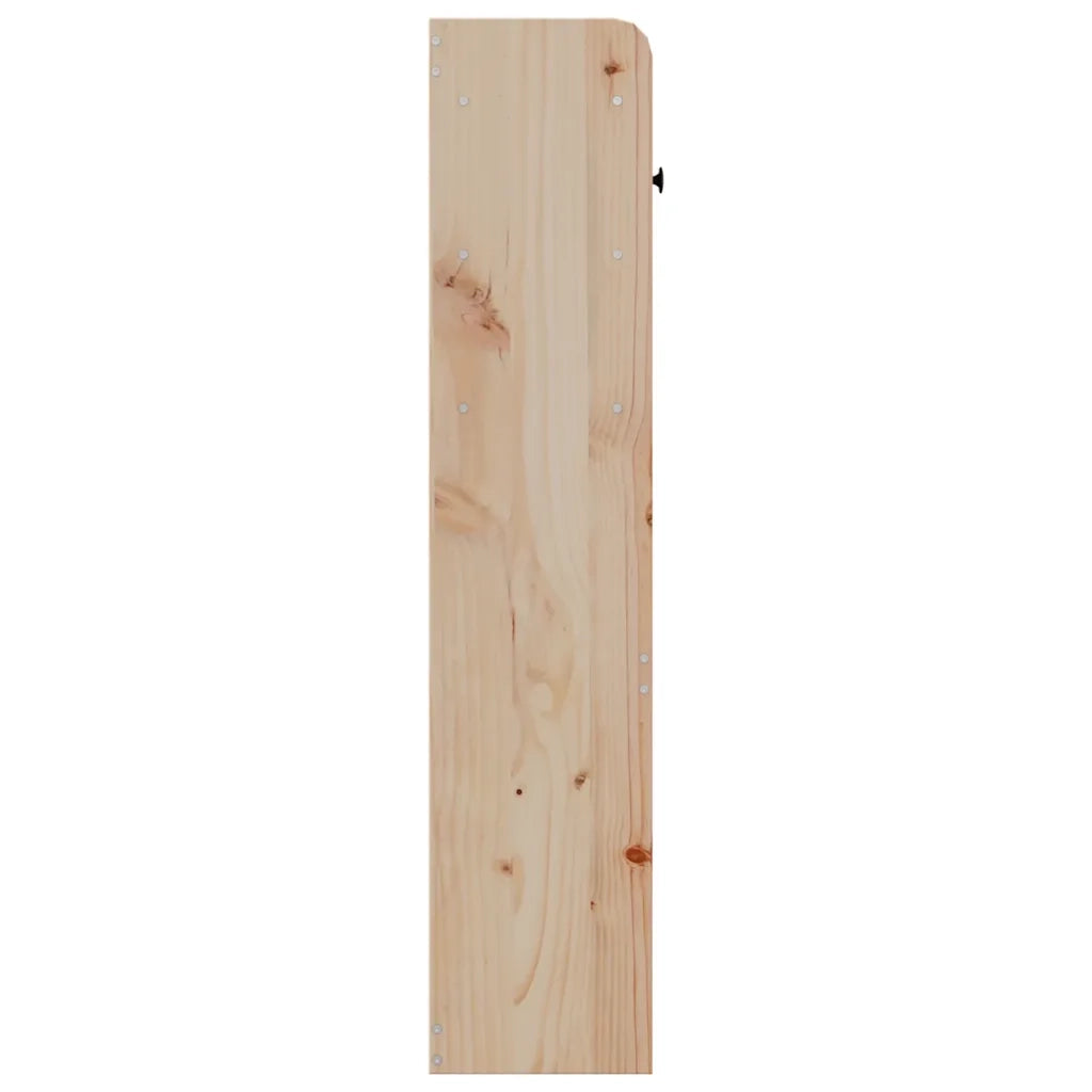 Testiera con Ripiani-Testata contenitore 135 cm in Legno Massello di Pino 690518