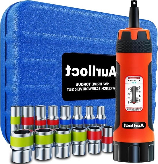 Set di Chiavi Torx 1-8 Nm 15 pezzi - Chiave a testa a 1/4" - Adattatore Bit a 6 lati