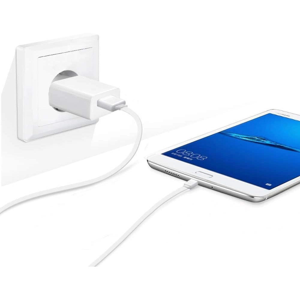 Trade Shop - Spina Caricabatterie Usb Smartphone 2.1a Ricarica Veloce Per Presa Muro Q-cd013 -