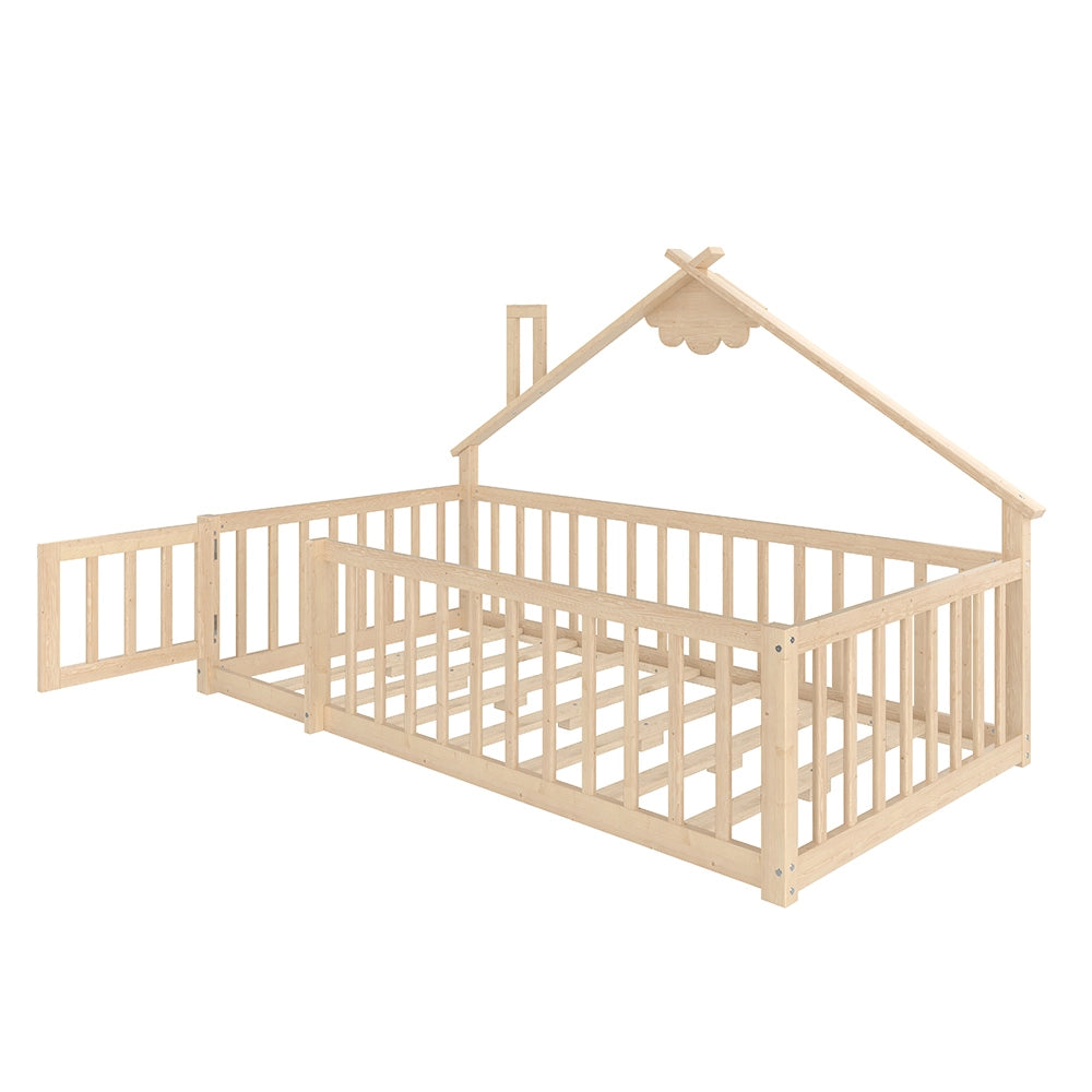 Letto bambino - Xylo - 90x190 cm pino naturale