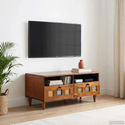 Mobile TV-Credenza per TV Noce 70 x 33 x 46 cm Legno di mango massello
