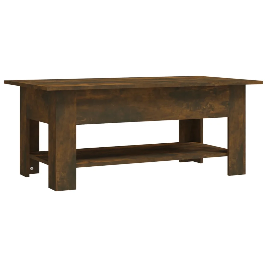 Tavolino da salotto | Tavolino da caff¨¨ | Tavolino da Soggiorno Rovere Fumo 102x55x42 cm in Truciolato