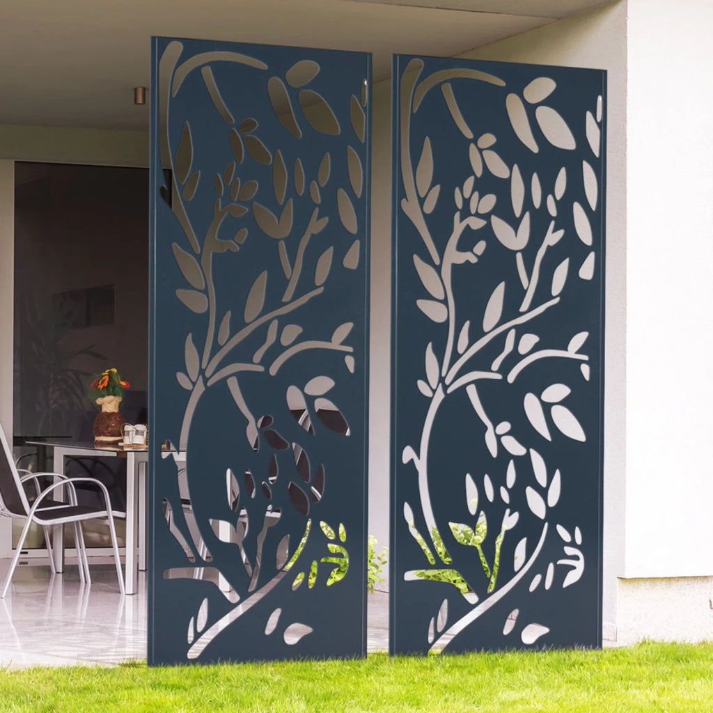 IDMarket - Pannello decorativo universale 150 x 50 CM LIS grigio