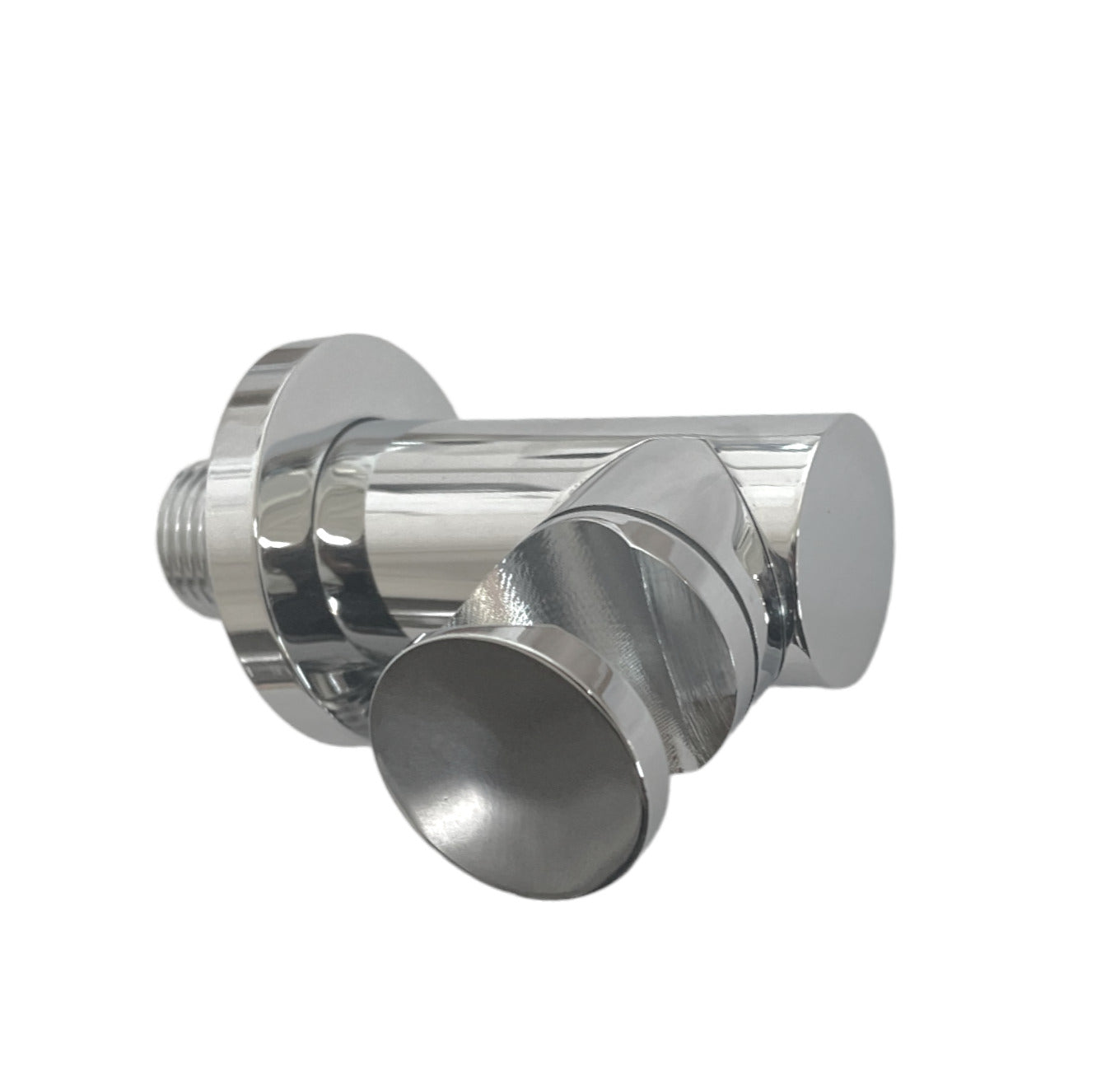 Supporto per doccia con presa acqua integrata, stile tondo in ottone pesante