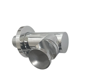 Supporto per doccia con presa acqua integrata, stile tondo in ottone pesante