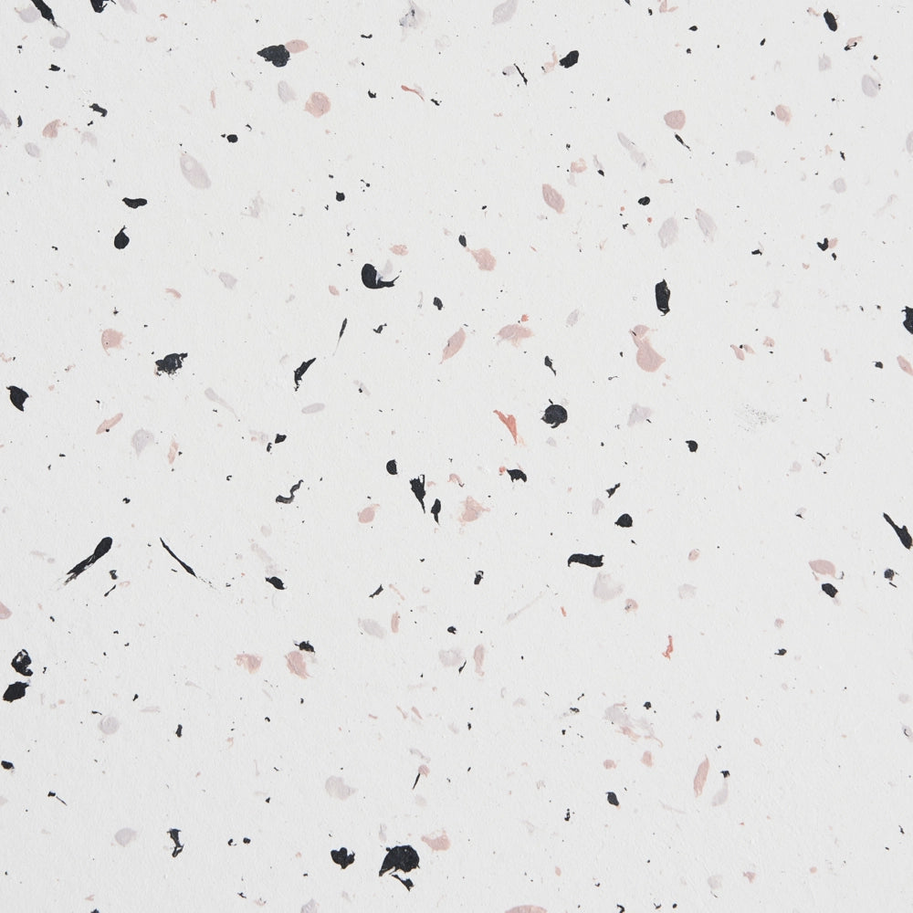 Tavolino bianco con effetto terrazzo in fibra di vetro con ossido di magnesio Forma irregolare Da interno e da esterno Moderno Resistente ai raggi UV