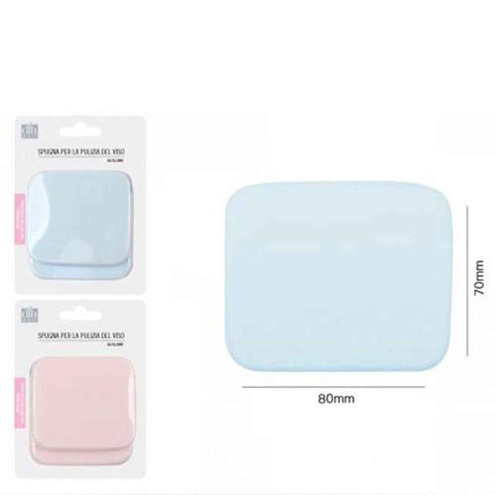 Trade Shop - 4pz Spugne Detergenti Per Pulizia Viso Make Up Dischetti Struccanti Rettangolari -