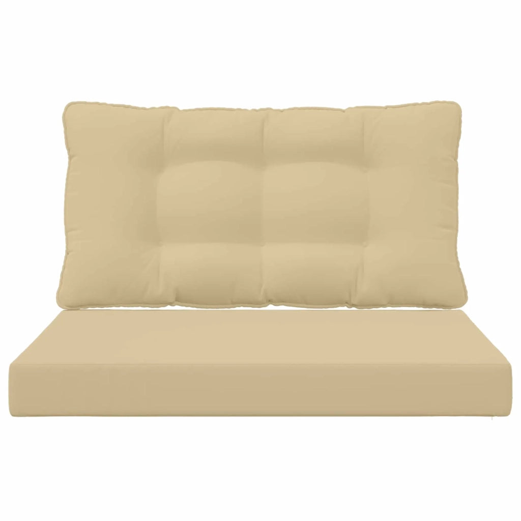 Cuscino per divano da esterno 2 pcs Beige Poliestere