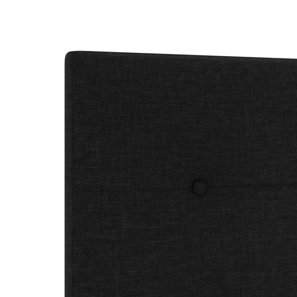 Letto ottomano con materasso Nero 140 x 190 cm Tessuto 3457489