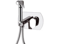 Miscelatore incasso per shut-off con doccetta shut-off, supporto doccia e flessibile doccia