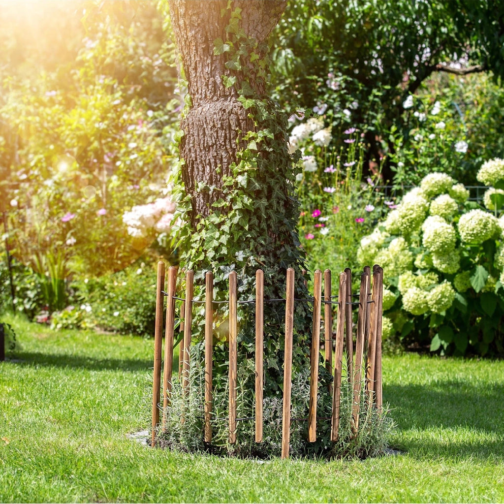 Recinzione da giardino KADAX Palisade, 230 cm, in legno, da interrare, marrone.