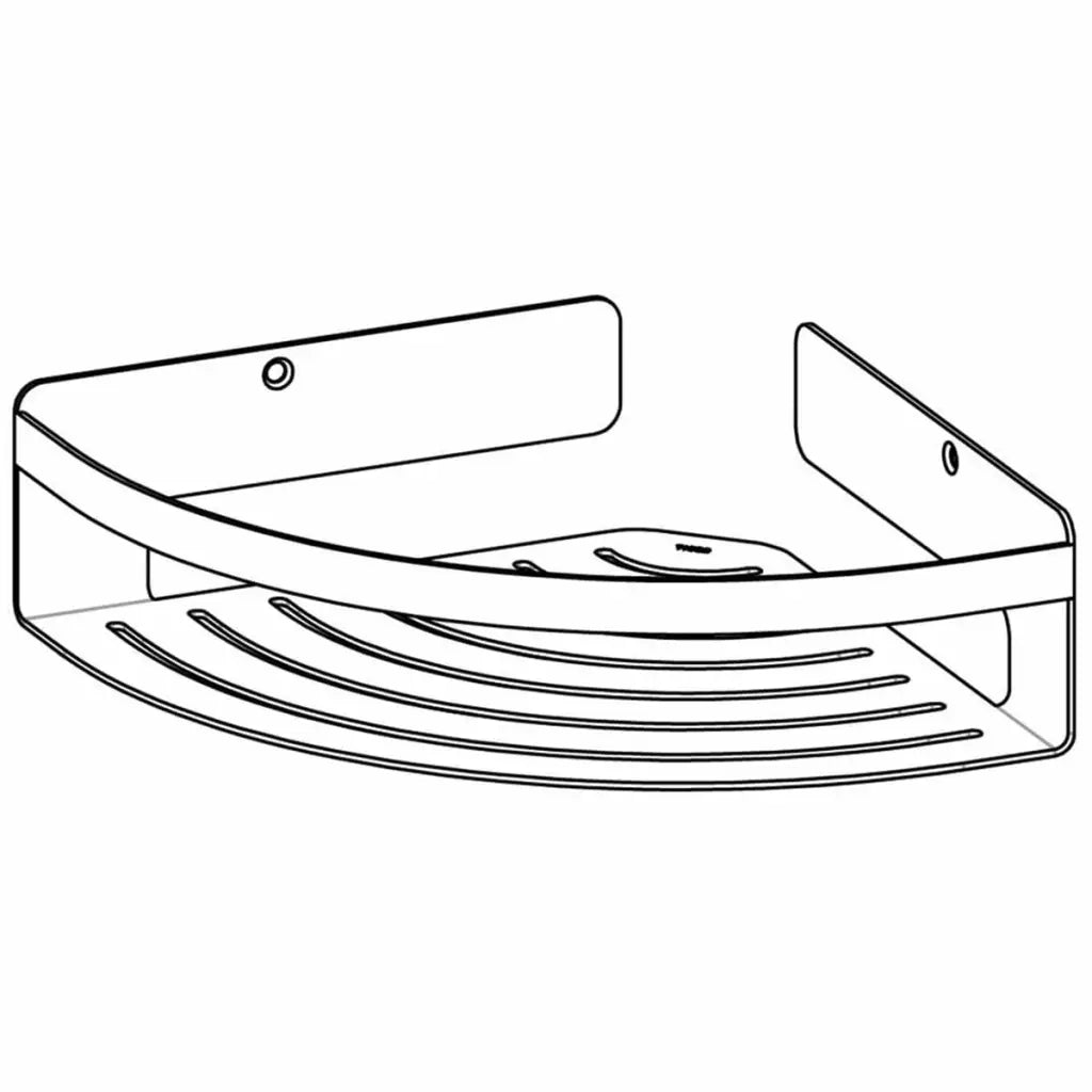 Tiger Mensola da Bagno Angolare Caddy Argento Grande 1400630946 418305