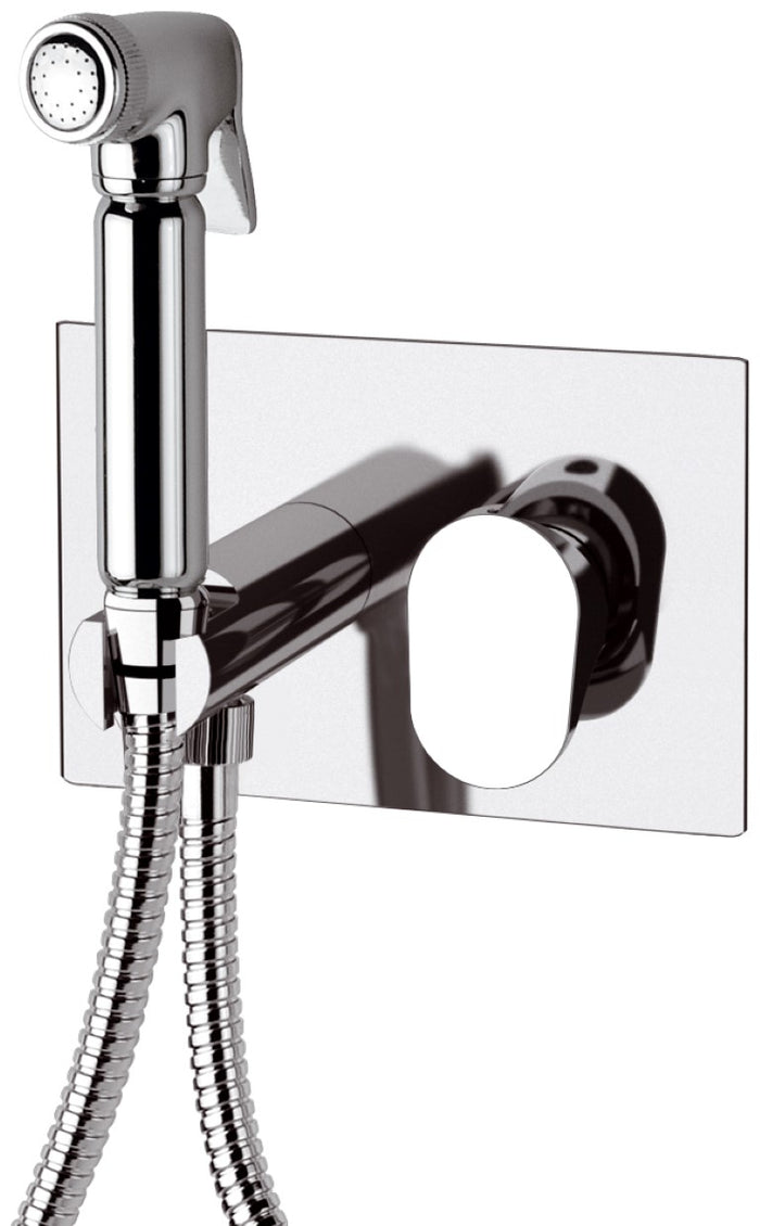 Miscelatore incasso per shut-off con doccetta, supporto doccia e flessibile