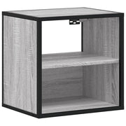 Comodino | Armadio da Notte | Mobiletto da notte a Muro Grigio Sonoma 40x31x39,5 cm