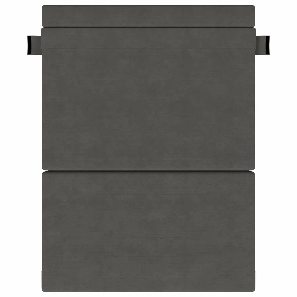 Divano Letto Pieghevole Grigio Scuro 152 x 86,5 x 60 cm Tessuto 900132