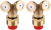 Sproeietto multifunzione da giardino - 2 pezzi - Miscelatore in ottone - Sproeietto da giardino - Sproeietto per irrigazione - Funzione di risparmio d'acqua - Funzione ultralungo - Dimensioni 5,2 cm - Sproeietto da giardino multifunzione