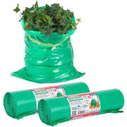 Trade Shop - Rotoli Sacchetti Spazzatura Sacco Giardinaggio 150lt 80x120cm Con Laccetti 20pz -
