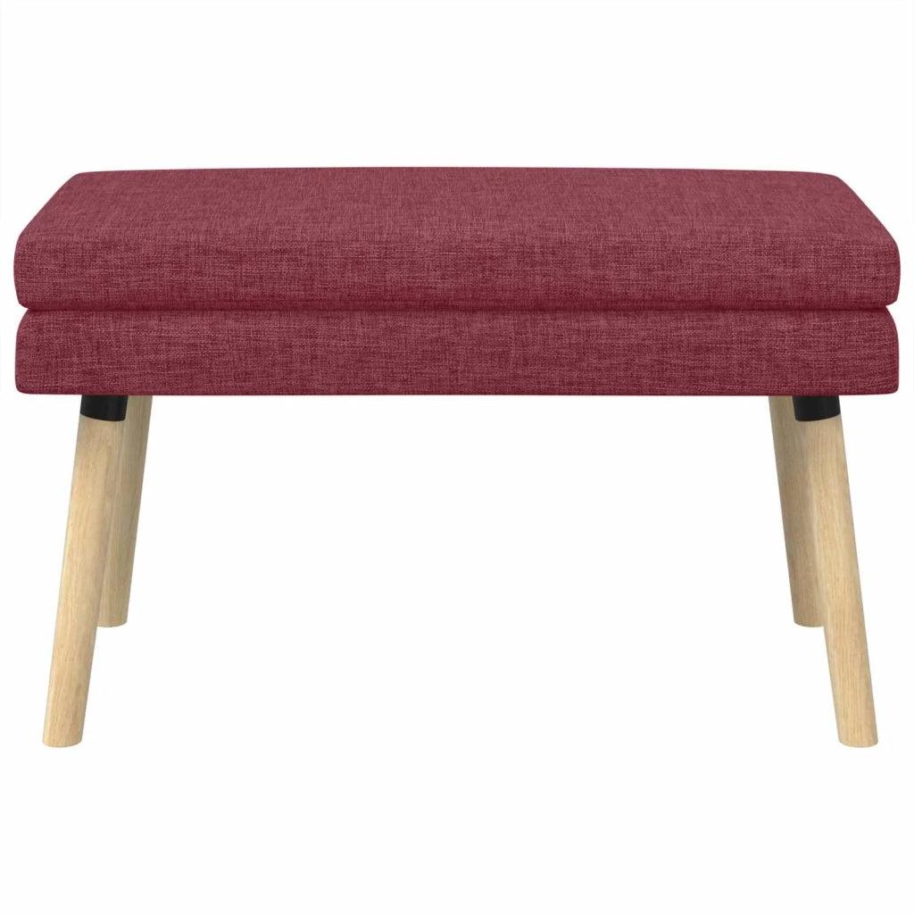 Panchina a doppio strato Rosso Vino 80 x 40 x 47 cm Tessuto 42038434