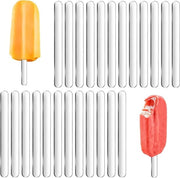 Lollystocchi in Acrilico Riciclabili - Set da 100 pezzi per Progetti Artigianali e Ricette di Gelato Fai da Te