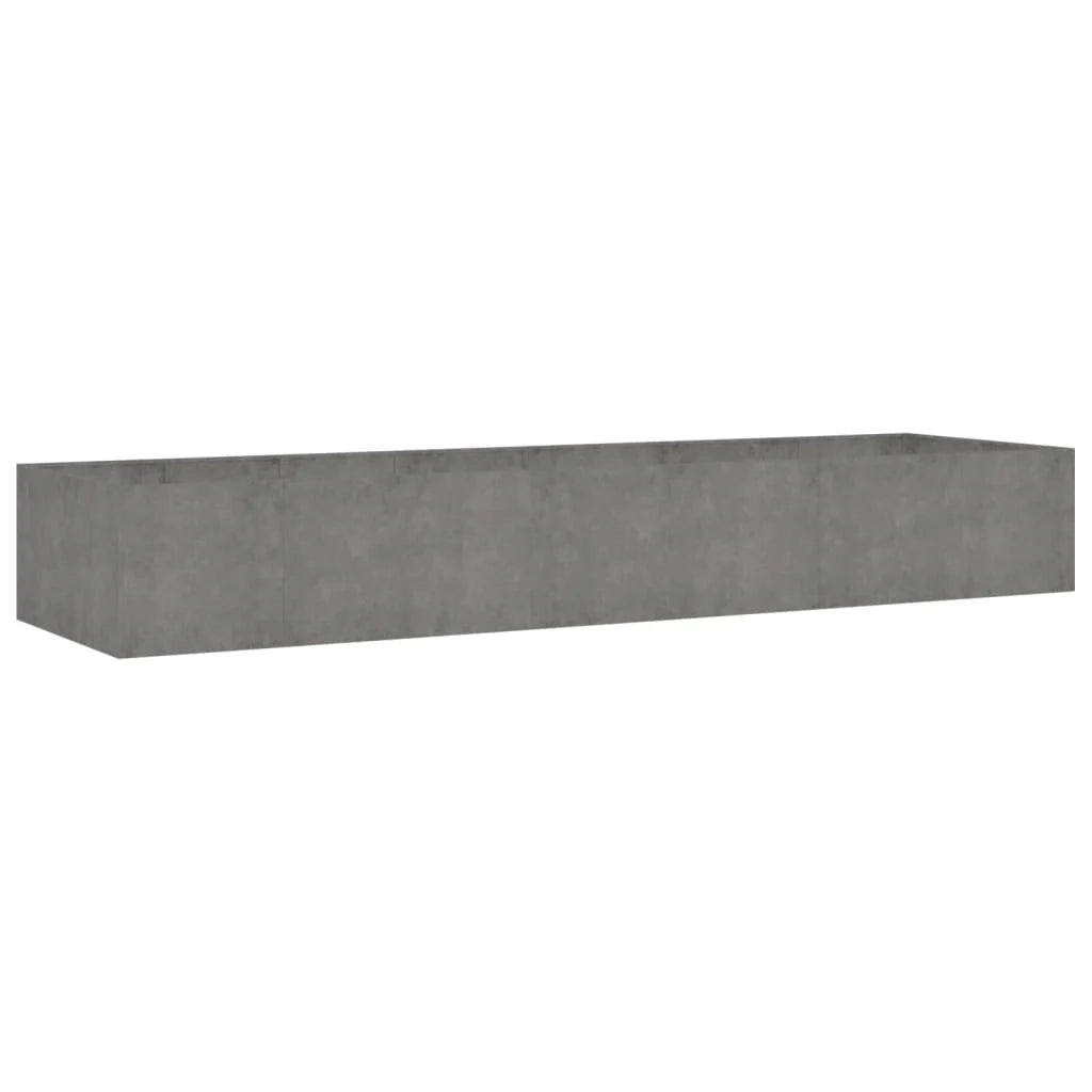 Vassoio per fioriera aiuola rialzata piante fiori terrazzo giardino giardino 280 x 80 x 40 cm acciaio corten marrone 02_0039421