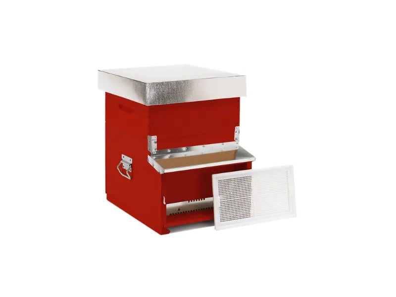 21B Arnia Dadant-Blatt 10 favi fondo fisso antivarroa nomadismo 25 kg - Rosso mattone