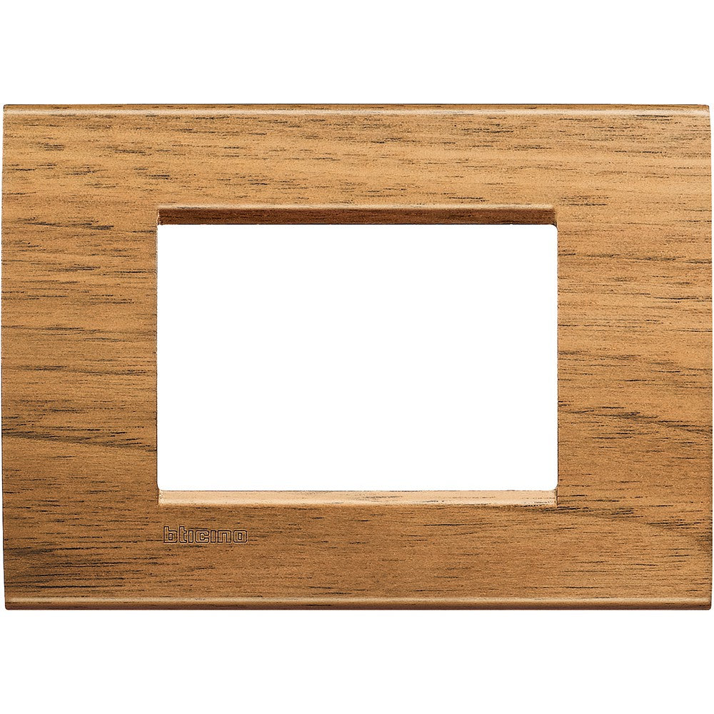 Living Light - Placca 3P Noce nazionale - LNA4804LNC