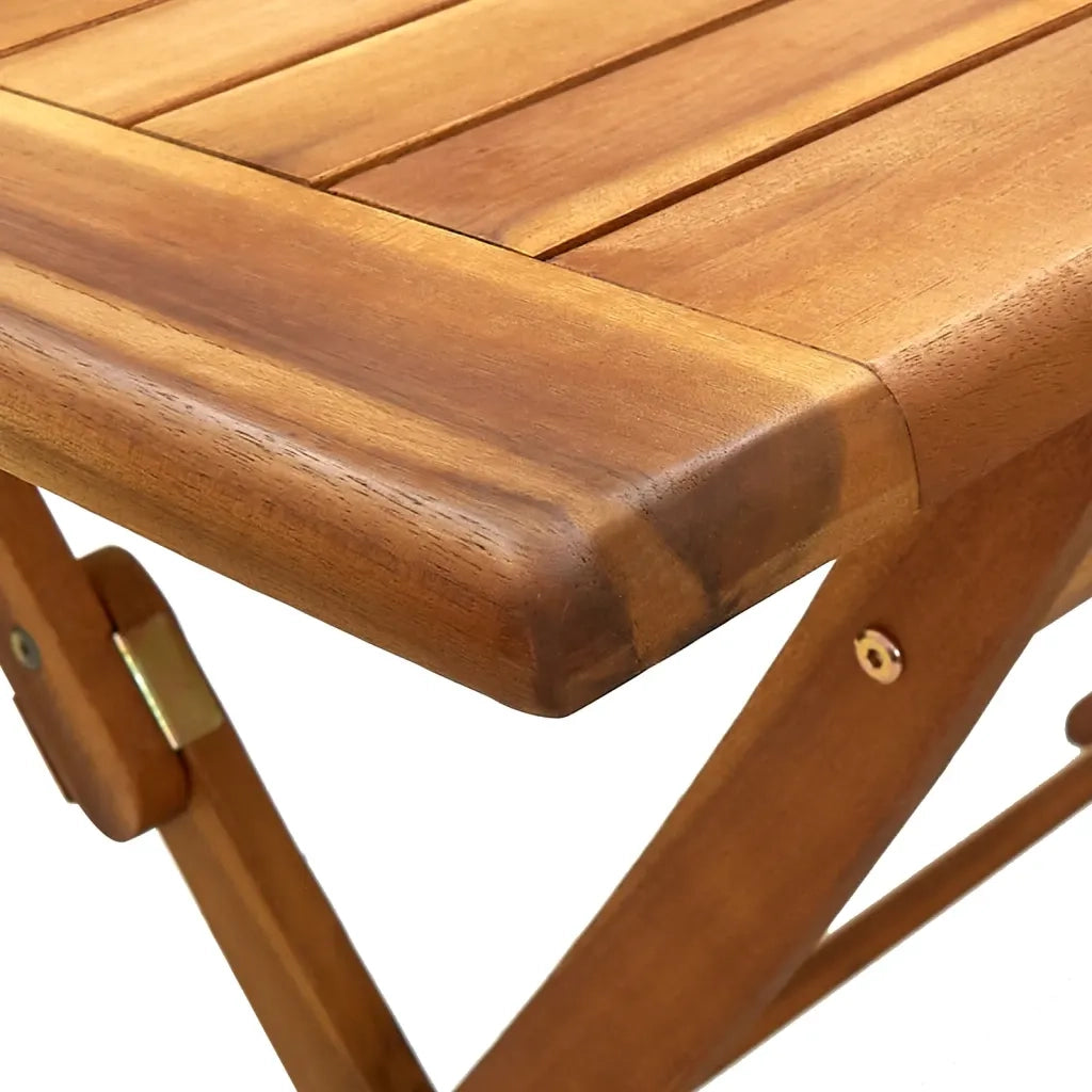 Tavolo da Giardino Pieghevole 120x70x75 cm in Massello d'Acacia 313323