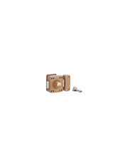 Chiavistello RAFALE a doppio cilindro Ø 23 x 45 mm, epossidico bronzo, 3 chiavi – THIRARD