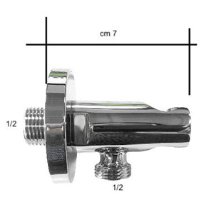 Supporto doccia con presa acqua e valvola anti allagamento