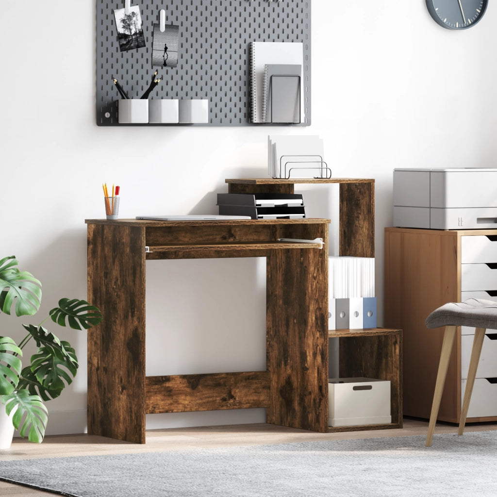 Scrivania per Computer Rovere Affumicato Rovere affumicato