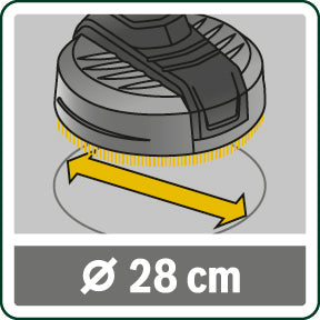 SET SPAZZOLA AQUASURF 280 PER PULIZIA PORTICATI BOSCH HOME & GARDEN F016800466