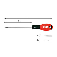 USAG GIRAVITI PER VITI CON INTAGLIO D. 0,4x2x50 U03220025