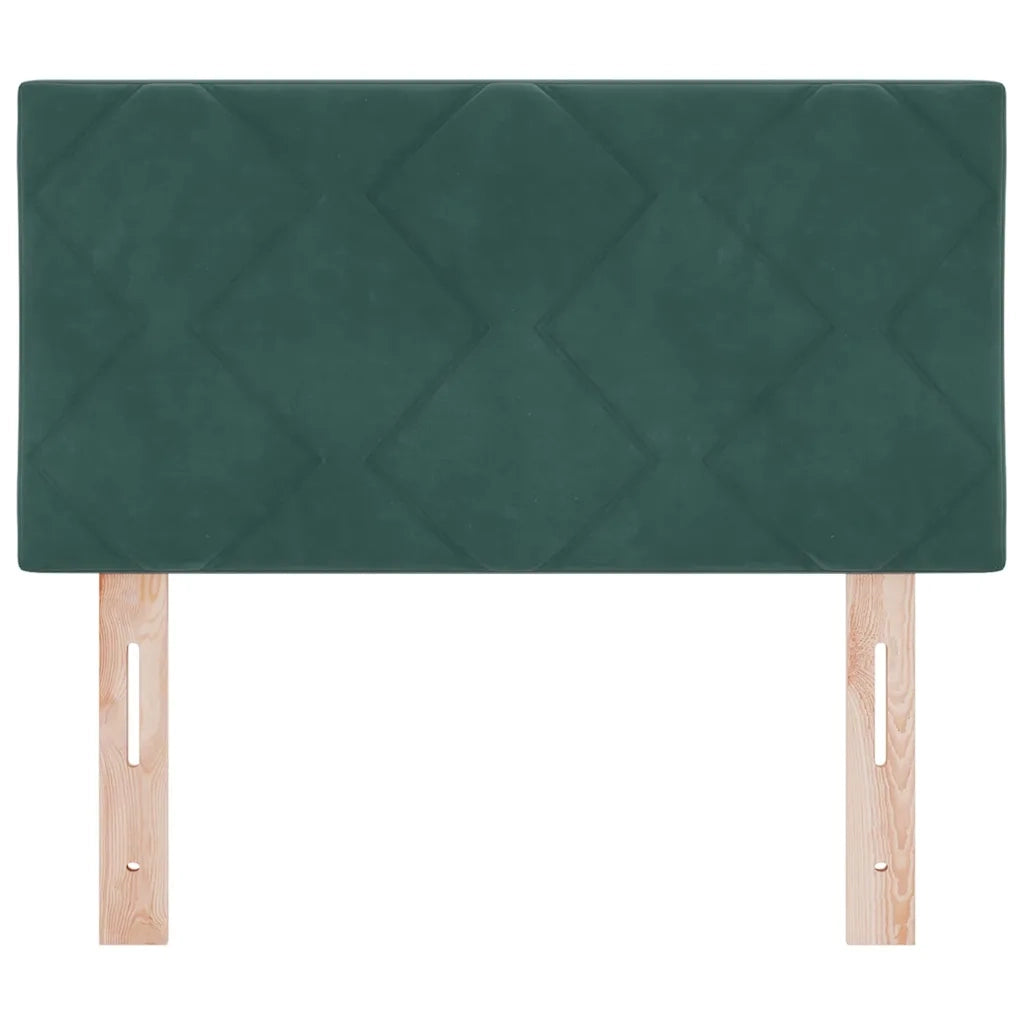 Testiera Verde Scuro 80 cm Velluto 42007212