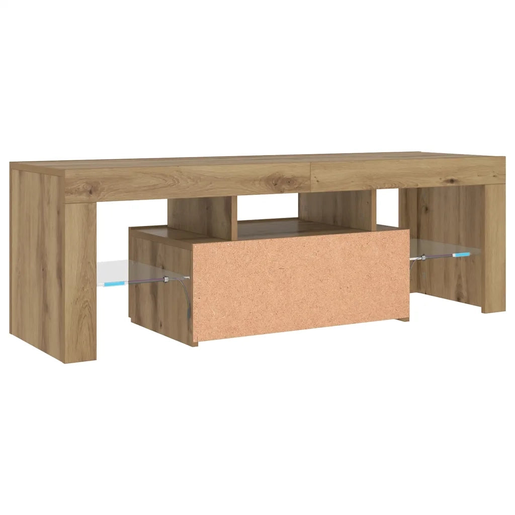 Mobile Porta TV con LED Artigianale 200x25x44 cm Multistrato 856302