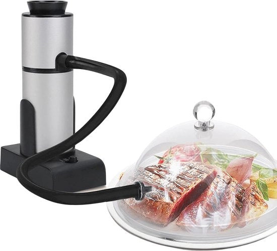 Infusore portatile per fumo alimentare - Pistola per fumo per cocktail whisky pesce - Con tubo - Interno ed esterno