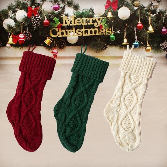 Decorazione per Natale a tre pezzi con pannelli di pelliccia sintetica in stile tappeto da appendere