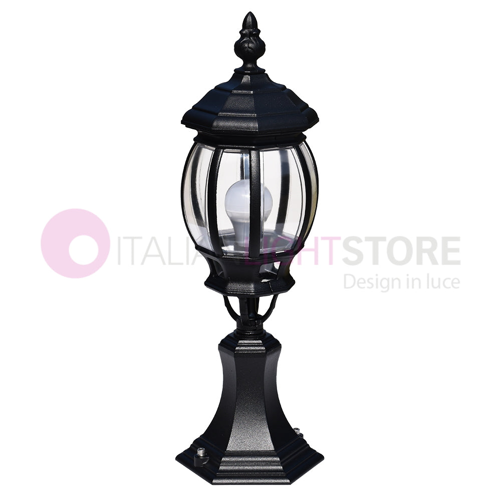 ENEA Luce da cancello in Alluminio Lampada per Esterno Classica NERO