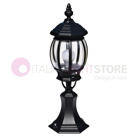 ENEA Luce da cancello in Alluminio Lampada per Esterno Classica NERO