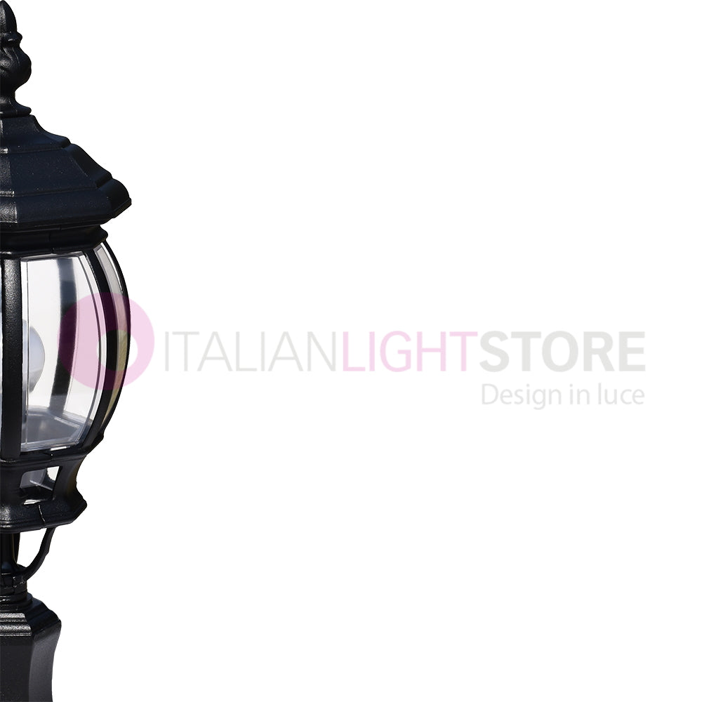 ENEA Luce da cancello in Alluminio Lampada per Esterno Classica NERO
