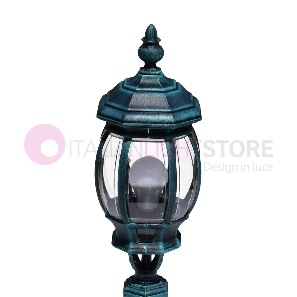 ENEA Luce da cancello in Alluminio Lampada per Esterno Classica NERO-VERDE