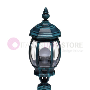 ENEA Luce da cancello in Alluminio Lampada per Esterno Classica NERO-VERDE