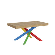 Tavolo allungabile 90x160/420 cm Volta Quercia Natura telaio 4/B